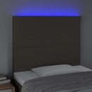 vidaXL tópszínű szövet LED-es fejtámla 100x5x118/128 cm