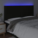 vidaXL fekete szövet LED-es fejtámla 180x5x118/128 cm