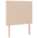 vidaXL cappuccino műbőr LED-es fejtámla 90x5x118/128 cm