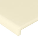 vidaXL krémszínű műbőr LED-es fejtámla 180x5x118/128 cm