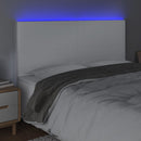 vidaXL fehér műbőr LED-es fejtámla 200x5x118/128 cm