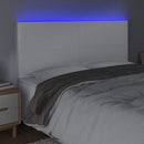 vidaXL fehér műbőr LED-es fejtámla 200x5x118/128 cm