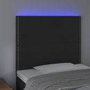 vidaXL fekete bársony LED-es fejtámla 100x5x118/128 cm