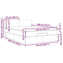 vidaXL sötétkék bársony LED-es fejtámla 100x5x118/128 cm