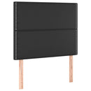 vidaXL fekete műbőr LED-es fejtámla 80x5x118/128 cm