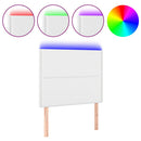 vidaXL fehér műbőr LED-es fejtámla 100x5x118/128 cm