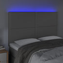vidaXL szürke műbőr LED-es fejtámla 144x5x118/128 cm
