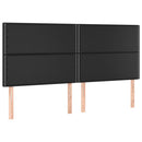 vidaXL fekete műbőr LED-es fejtámla 180x5x118/128 cm