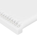 vidaXL fehér műbőr LED-es fejtámla 200x5x118/128 cm