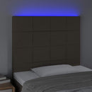 vidaXL tópszínű szövet LED-es fejtámla 80x5x118/128 cm
