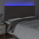 vidaXL tópszínű szövet LED-es fejtámla 160x5x118/128 cm