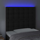 vidaXL fekete műbőr LED-es fejtámla 100x5x118/128 cm