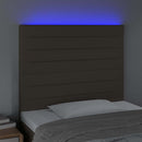 vidaXL tópszínű szövet LED-es fejtámla 80x5x118/128 cm