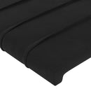 vidaXL fekete bársony LED-es fejtámla 200x5x118/128 cm