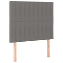 vidaXL sötétszürke szövet LED-es fejtámla 100x5x118/128 cm