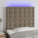 vidaXL tópszínű szövet LED-es fejtámla 80x5x118/128 cm