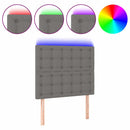 vidaXL sötétszürke szövet LED-es fejtámla 90x5x118/128 cm