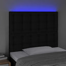 vidaXL fekete szövet LED-es fejtámla 100x5x118/128 cm