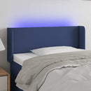 vidaXL kék szövet LED-es fejtámla 93 x 16 x 78/88 cm