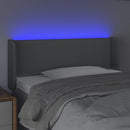 vidaXL világosszürke szövet LED-es fejtámla 103 x 16 x 78/88 cm
