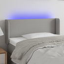vidaXL világosszürke szövet LED-es fejtámla 103 x 16 x 78/88 cm