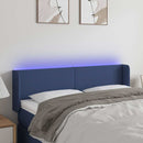 vidaXL kék szövet LED-es fejtámla 147 x 16 x 78/88 cm