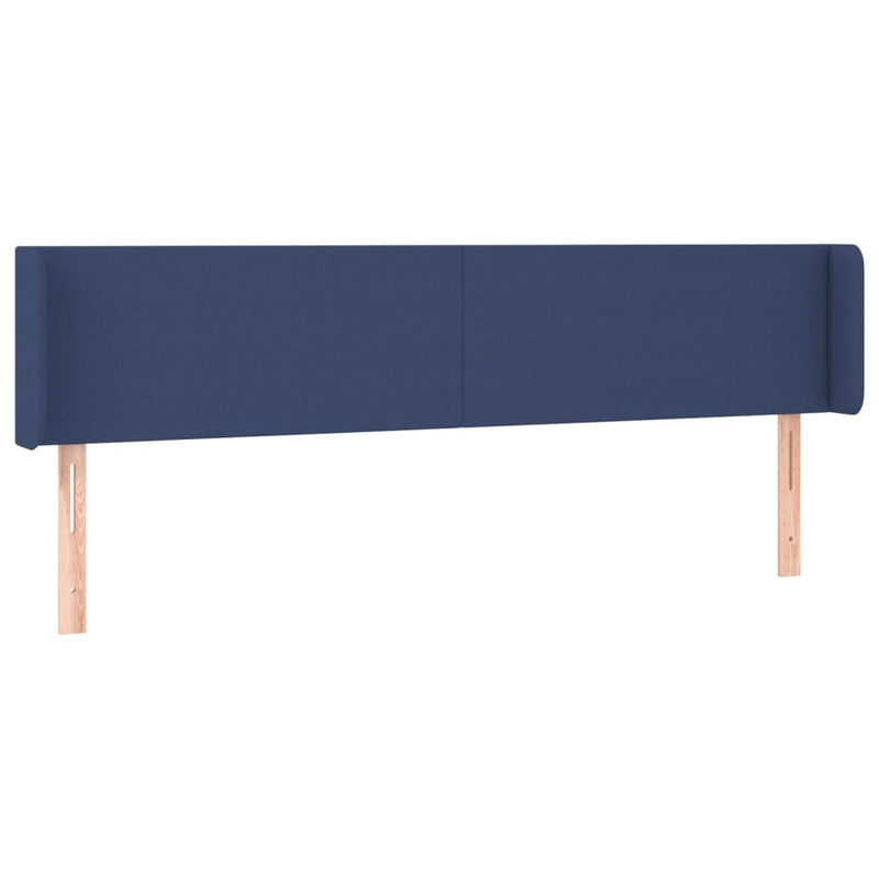 vidaXL kék szövet LED-es fejtámla 163 x 16 x 78/88 cm