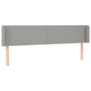 vidaXL világosszürke szövet LED-es fejtámla 183 x 16 x 78/88 cm