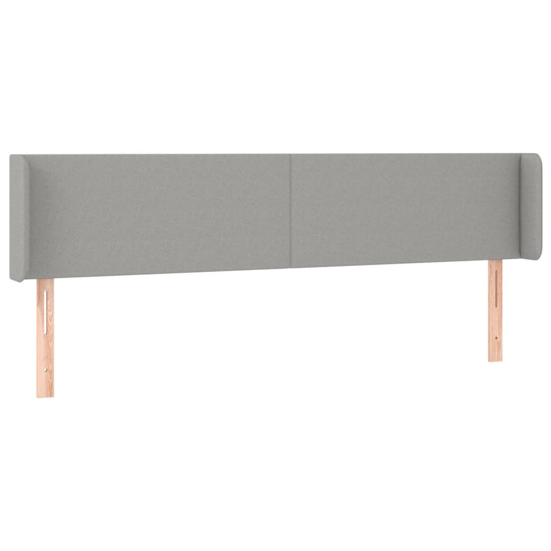 vidaXL világosszürke szövet LED-es fejtámla 183 x 16 x 78/88 cm