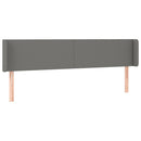 vidaXL sötétszürke szövet LED-es fejtámla 183 x 16 x 78/88 cm