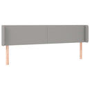 vidaXL világosszürke szövet LED-es fejtámla 203 x 16 x 78/88 cm