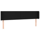 vidaXL fekete szövet LED-es fejtámla 203 x 16 x 78/88 cm