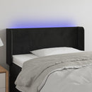 vidaXL fekete bársony LED-es fejtámla 93 x 16 x 78/88 cm