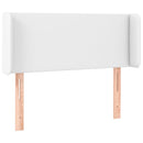 vidaXL fehér műbőr LED-es fejtámla 93x16x78/88 cm