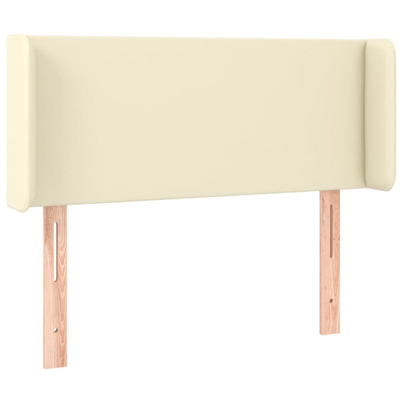 vidaXL krémszínű műbőr LED-es fejtámla 93 x 16 x 78/88 cm
