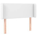 vidaXL fehér műbőr LED-es fejtámla 103x16x78/88 cm