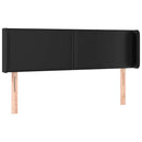 vidaXL fekete műbőr LED-es fejtámla 147 x 16 x 78/88 cm