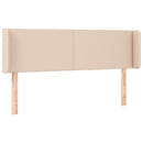 vidaXL cappuccino színű műbőr LED-es fejtámla 147x16x78/88 cm