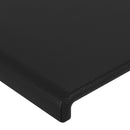 vidaXL fekete műbőr LED-es fejtámla 183 x 16 x 78/88 cm