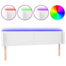 vidaXL fehér műbőr LED-es fejtámla 183x16x78/88 cm