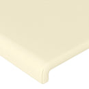 vidaXL krémszínű műbőr LED-es fejtámla 183 x 16 x 78/88 cm