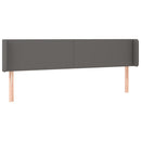 vidaXL szürke műbőr LED-es fejtámla 183x16x78/88 cm