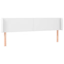 vidaXL fehér műbőr LED-es fejtámla 203x16x78/88 cm