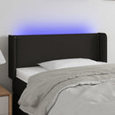 vidaXL fekete szövet LED-es fejtámla 103 x 16 x 78/88 cm