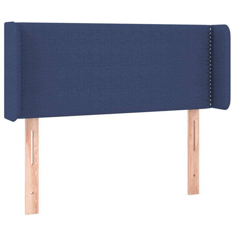 vidaXL kék szövet LED-es fejtámla 103 x 16 x 78/88 cm