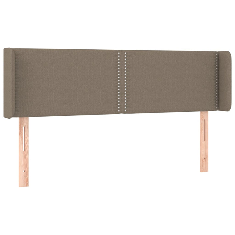vidaXL tópszínű szövet LED-es fejtámla 147 x 16 x 78/88 cm
