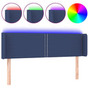vidaXL kék szövet LED-es fejtámla 147 x 16 x 78/88 cm