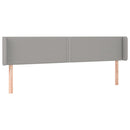 vidaXL világosszürke szövet LED-es fejtámla 183 x 16 x 78/88 cm
