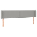 vidaXL világosszürke szövet LED-es fejtámla 183 x 16 x 78/88 cm