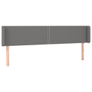 vidaXL sötétszürke szövet LED-es fejtámla 183 x 16 x 78/88 cm